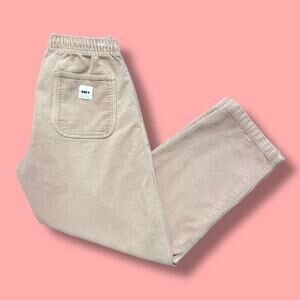 Obey Corduroy Pants Easy Fit Elastic Waist Mens Small Skate Rose Small